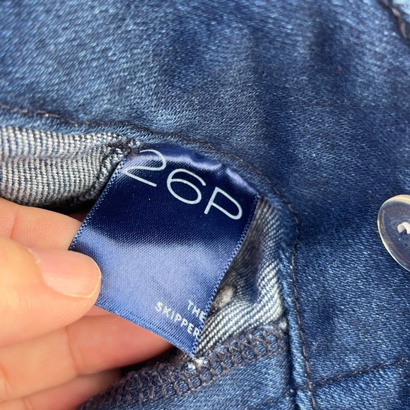 Anthropologie PILCRO The Skipper Wide Leg Cropped Jeans 26P Denim Blue Stretch - Picture 14 of 15